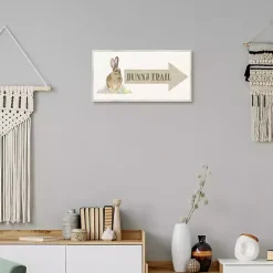 Bunny Trail Arrow Easter Canvas Wall Art