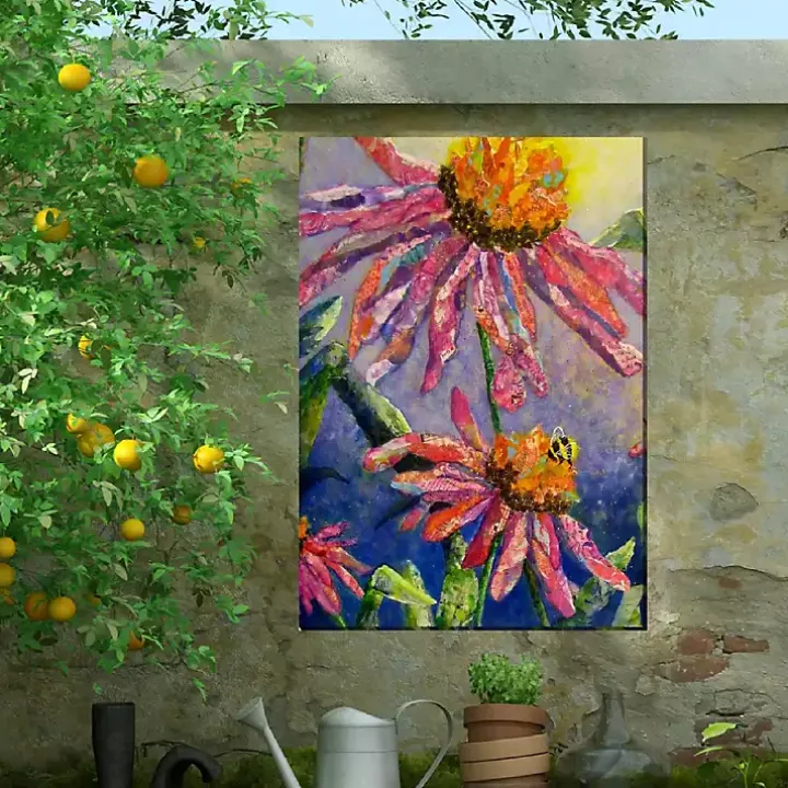 Busy Bee Outdoor Canvas Art Print