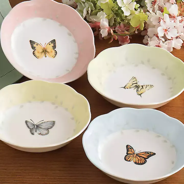 Butterfly Meadow Fruit Bowls, Set of 4