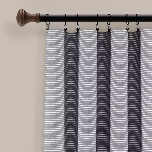 Buttons and Stripes Curtain Panel Set, 84 in.