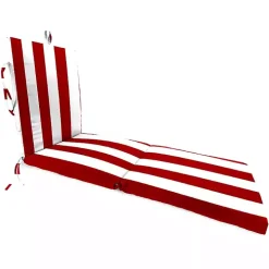 Cabana Red Outdoor Chaise Cushion