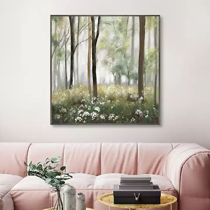 Calm Meadow Framed Canvas Art Print