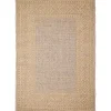 Camel Leopard Border Outdoor Area Rug, 5x7