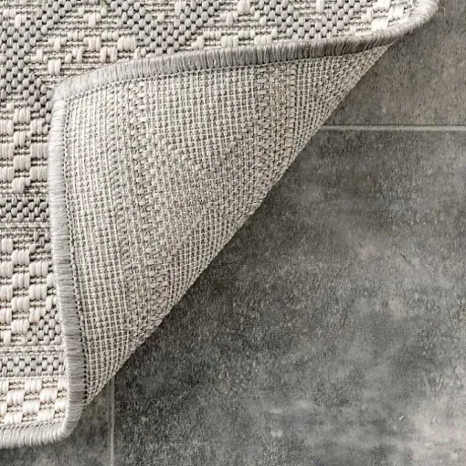 Cammie Gray Moroccan Geometric Outdoor Rug, 8x10