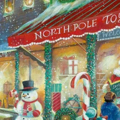 Candy Cane Lane Canvas Art Print