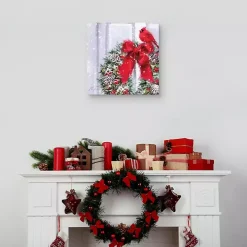 Cardinal Wreath Canvas Art Print