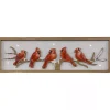 Cardinals on Branch Christmas Wall Plaque