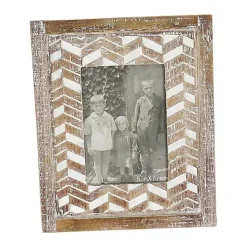 Carved Etched Pattern Picture Frame, 5x7