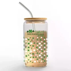 Caution Shenanigans Ahead Glass Tumbler