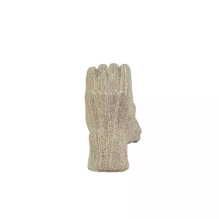Champagne Heart Hands Ceramic Statue