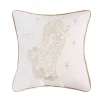 Champagne Praying Angel Christmas Pillow