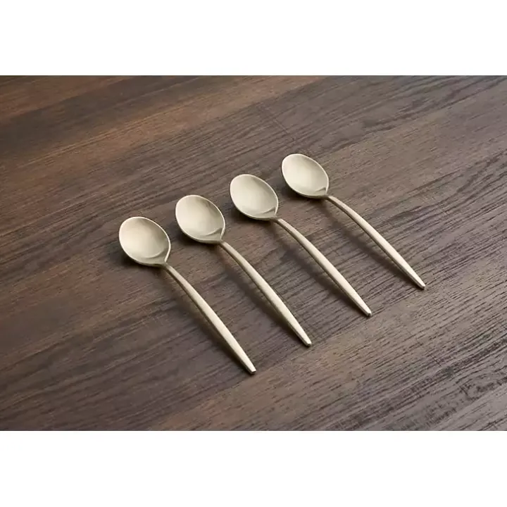 Champagne Satin 4-pc. Demitasse Spoon Set