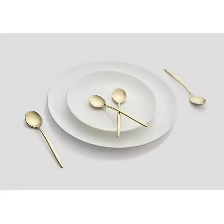 Champagne Satin 4-pc. Demitasse Spoon Set