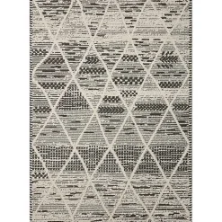 Charcoal Gradient Diamond Area Rug, 5x7