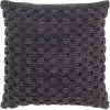 Charcoal Heavily Textured Pillow