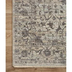 Charcoal Sorrento Medallion Area Rug, 7x10