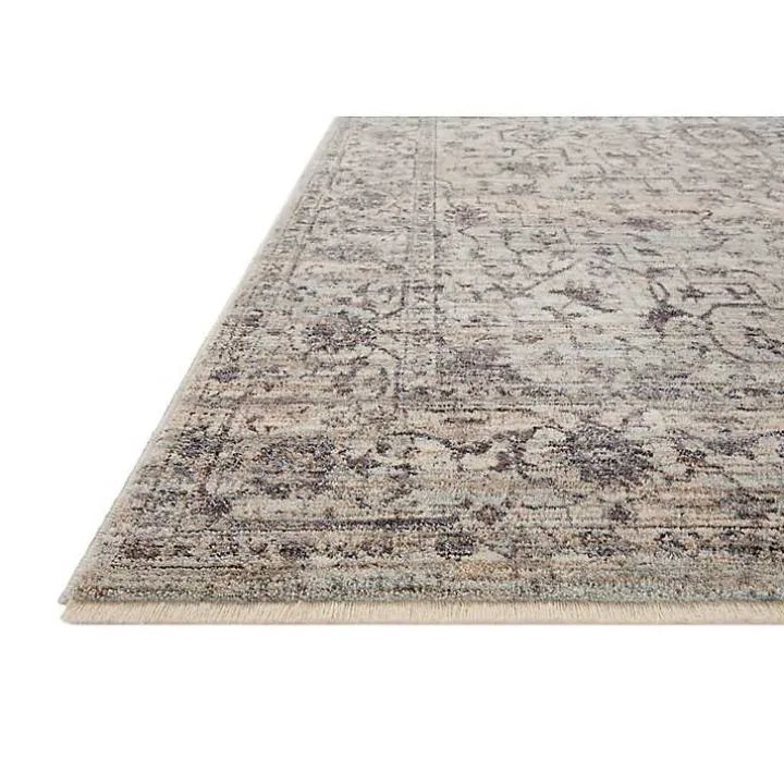 Charcoal Sorrento Medallion Area Rug, 7x10