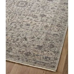 Charcoal Sorrento Medallion Area Rug, 7x10