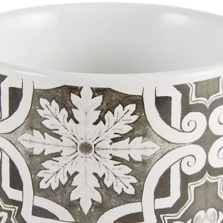 Charcoal Tile 3-pc. Bamboo Lid Jar Set