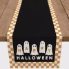 Checker Happy Halloween Ghost Table Runner, 72 in.