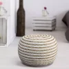 Chipper Braided Pouf