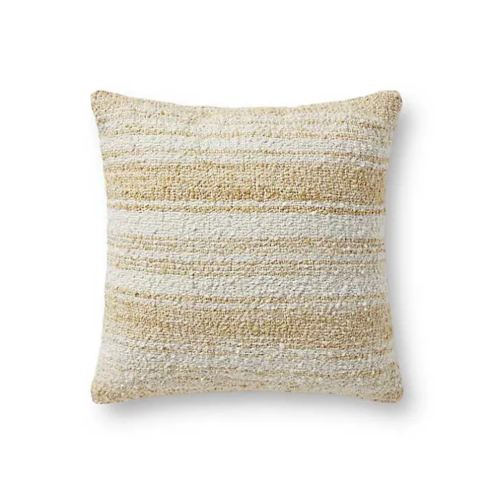 Chris Loves Julia x Loloi Gold Anderson Pillow