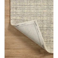 Chris Loves Julia x Loloi Polly Tan Grid Rug, 2x9