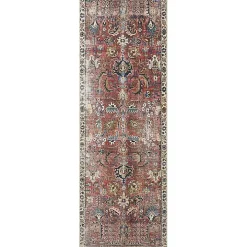 Chris Loves Julia x Loloi Jules Merlot Rug, 5x7