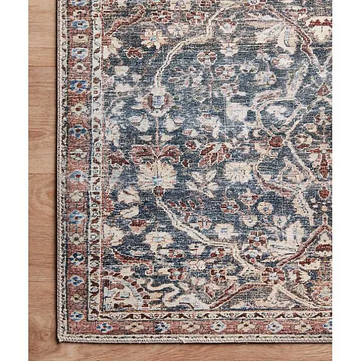 Chris Loves Julia x Loloi Jules Dark Blue Rug, 2x9