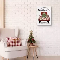 Christmas Co. Truck Canvas Art Print