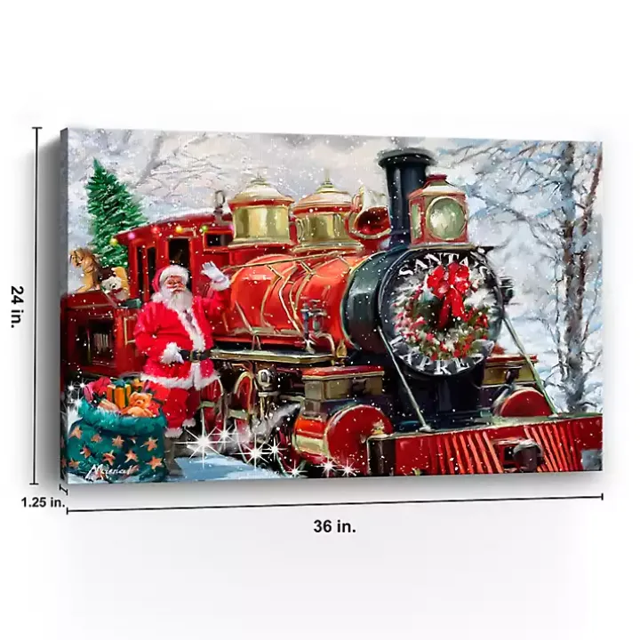 Christmas Express Canvas Art Print