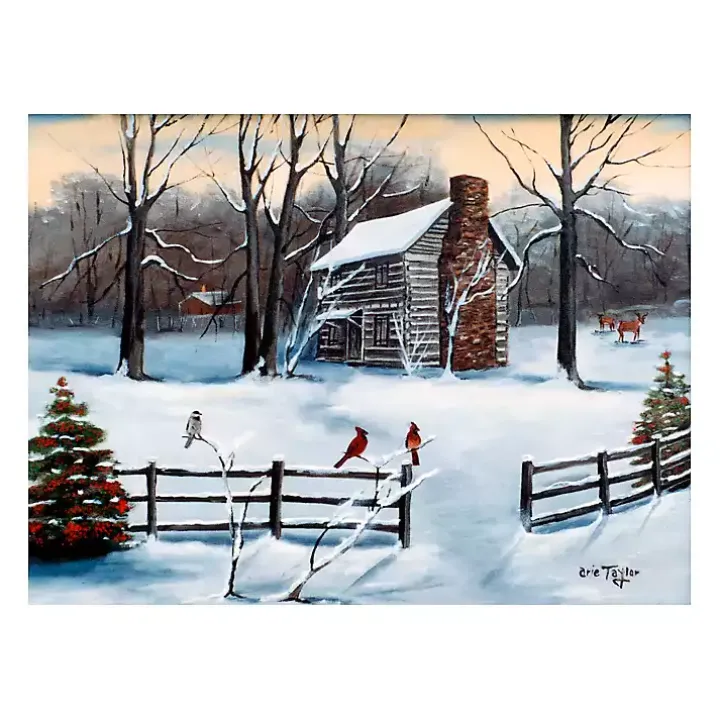 Christmas Old Hickory Tavern Canvas Art Print