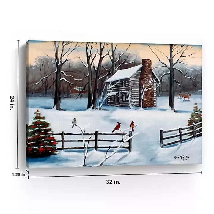 Christmas Old Hickory Tavern Canvas Art Print