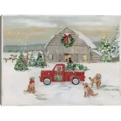 Christmas On The Farm Framed Art Print