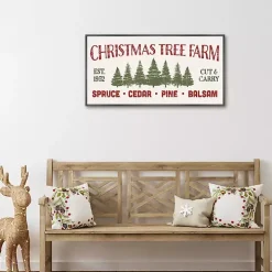 Christmas Tree Farm Framed Canvas Art