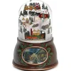 Christmas Village and Train Musical Glitter Dome