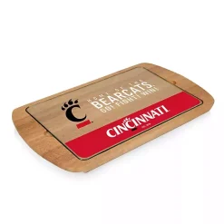 Cincinnati Bearcats Wood and Glass Serving Board