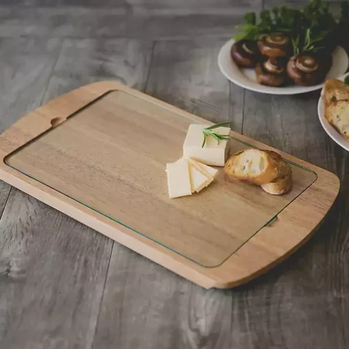 Cincinnati Bearcats Wood and Glass Serving Board