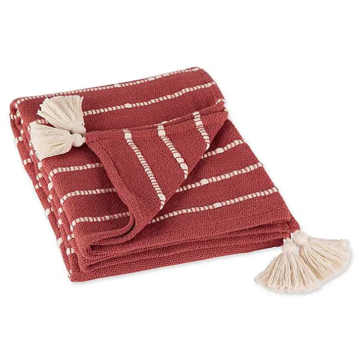 Clayoff Slub Stripe Decorative Throw