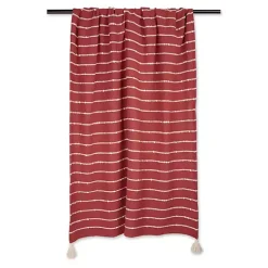Clayoff Slub Stripe Decorative Throw