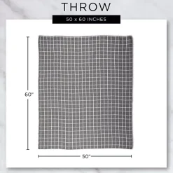 Clayoff Slub Stripe Decorative Throw