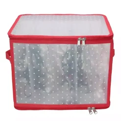 Clear Zip Christmas String Lights Storage Box