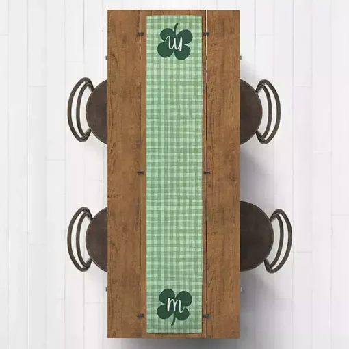 Clover Personalized Monogram Table Runner, 90 in.