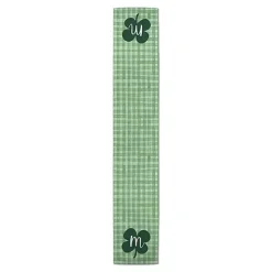 Clover Personalized Monogram Table Runner, 90 in.