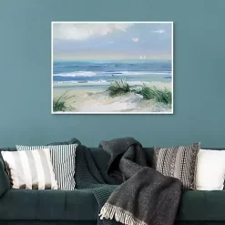 Coastal Breezes Framed Canvas Art Print