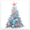 Coastal Christmas Tree Canvas Art Print