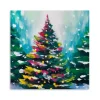 Colorful Christmas Tree Canvas Art Print