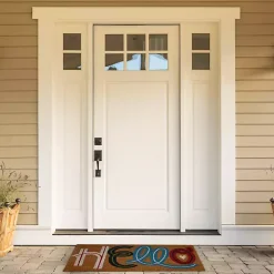 Colorful Hello Coir Doormat