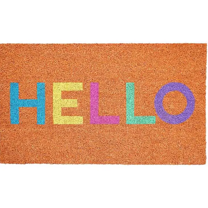Colorful Hello Doormat