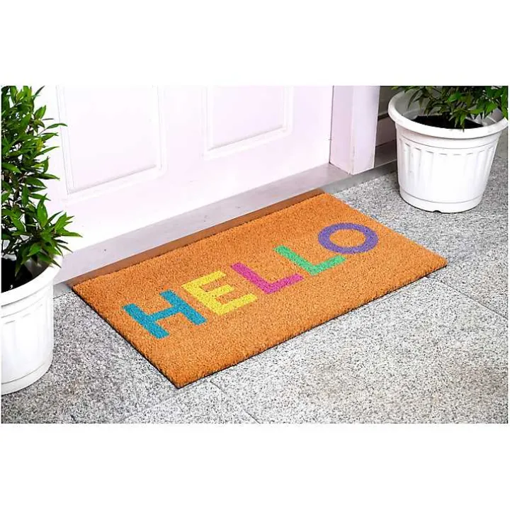 Colorful Hello Doormat